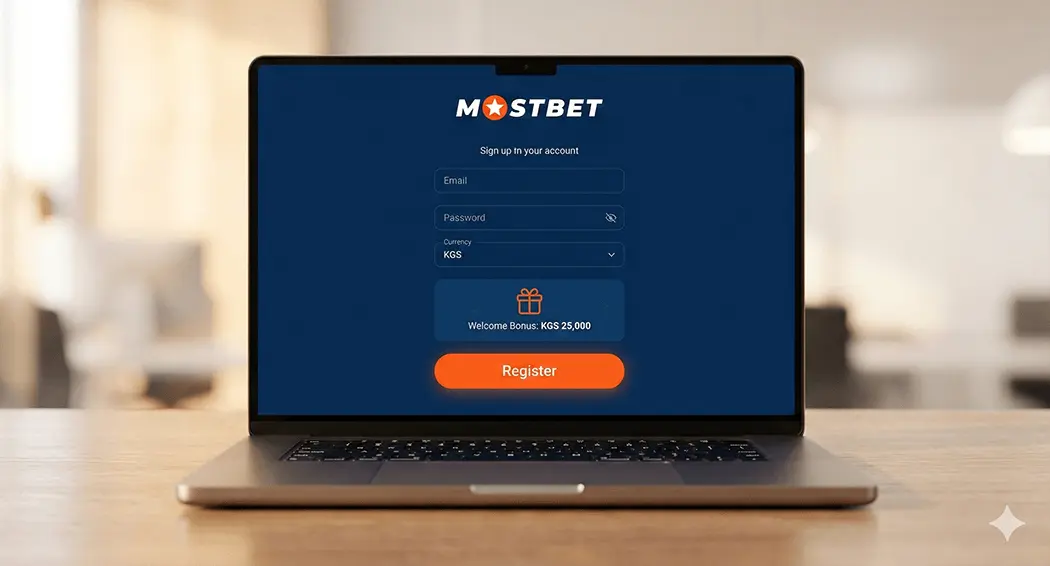 Регистрация нового аккаунта в Mostbet